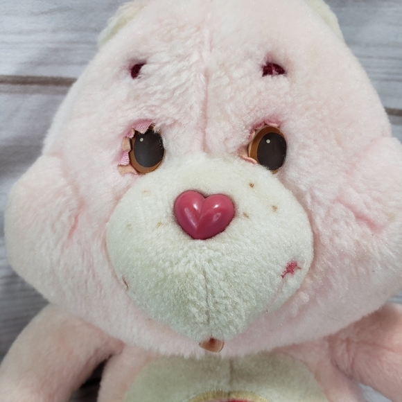 Kenner Care Bears Cheer Bear Pink Rainbow Plush Stuffed Toy 12 Inch 1983 - Picture 2 of 10